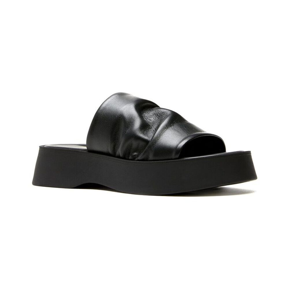La Canadienne Vidal Leather Sandal, Black